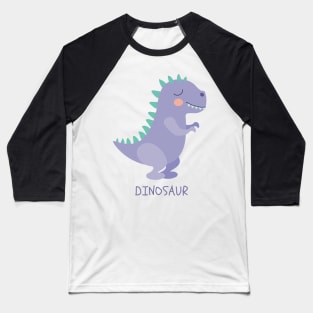 Dinosaurio Dino Dinosaur T-Rex Purple Morado Baseball T-Shirt